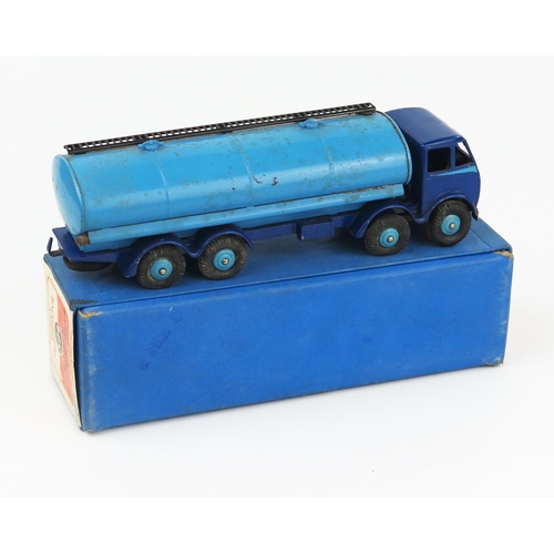 2154 - A Dinky Supertoys 504 Foden 14-Ton Tanker 1st type cab with violet blue cab and chassis, mid blue hu... 