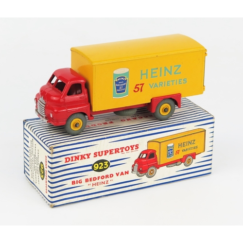 2211 - A Dinky Supertoys Big Bedford Van 'HEINZ' with red cab and chassis, yellow back showing Heinz Baked ... 