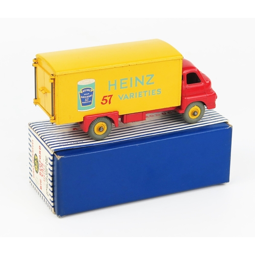 2211 - A Dinky Supertoys Big Bedford Van 'HEINZ' with red cab and chassis, yellow back showing Heinz Baked ... 