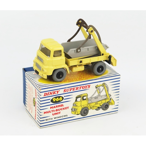 2218 - A Dinky Supertoys Marrel Multi-Bucket Unit in pale yellow with grey skip and tyres, black hubs in bl... 