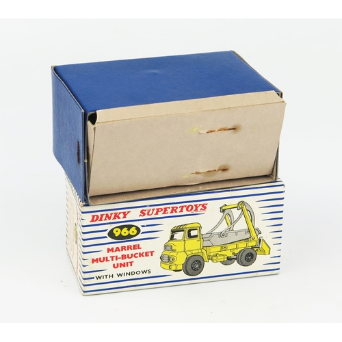 2218 - A Dinky Supertoys Marrel Multi-Bucket Unit in pale yellow with grey skip and tyres, black hubs in bl... 