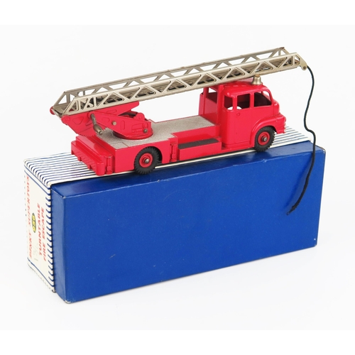 2241 - A Dinky Supertoys 956 Turntable Fire Escape (Bedford) in red with red hubs, silver deck and no windo... 