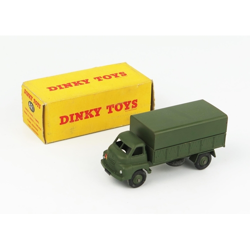 2249 - A Dinky Toys 621 3-Ton Army Wagon without windows and no driver in yellow non-picture box. Excellent... 