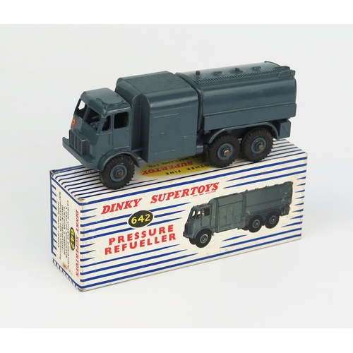 2258 - A Dinky Supertoys 642 Pressure Refueller in RAF blue with driver in blue/white stripe box. Near mint... 