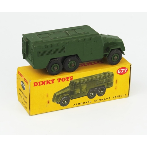 2267 - A Dinky Toys 677 Armoured Command Unit (AEC). Excellent in excellent+ box