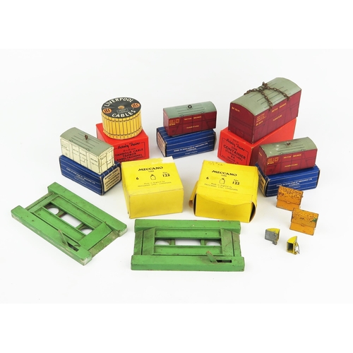 2304 - A Collection of Dinky and Hornby Accessories etc. - 122 Cement Bags? x2, OO Gauge 32945 and 32946 x2... 