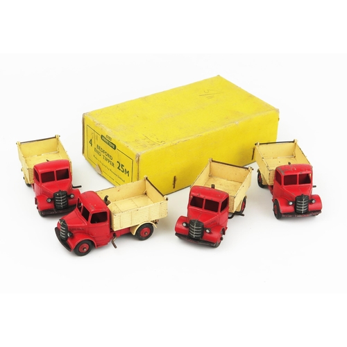 2307 - A Dinky Toys 25M (50021) Bedford End Tipper Type 4 Yellow Trade Box complete with four models of the... 