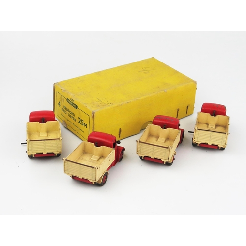 2307 - A Dinky Toys 25M (50021) Bedford End Tipper Type 4 Yellow Trade Box complete with four models of the... 