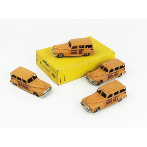 2310 - A Dinky Toys 27F (50033) Estate Car Type 4 Yellow Trade Box - complete with four models, two with '2... 