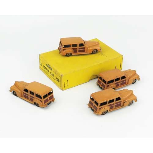 2310 - A Dinky Toys 27F (50033) Estate Car Type 4 Yellow Trade Box - complete with four models, two with '2... 