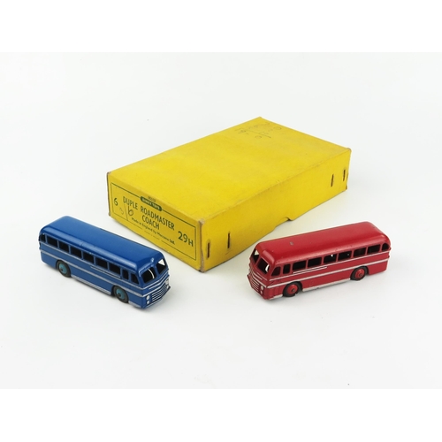 2314 - A Dinky Toys 29H (50163) Duple Roadmaster Coach Type 4 Yellow Trade Box for six - with 2 models in b... 