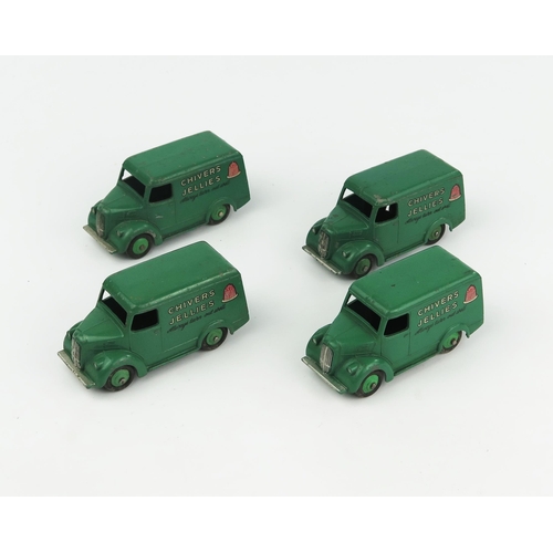 2327 - Four Dinky Toys 31C Trojan 15cwt Vans 