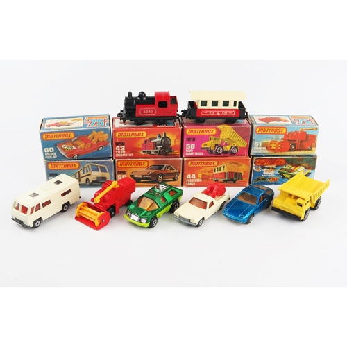 2462 - Matchbox Superfast Group including 18 Hondarora, 43 Steam Loco, 44 Passenger Coach, 51Combine Harves... 