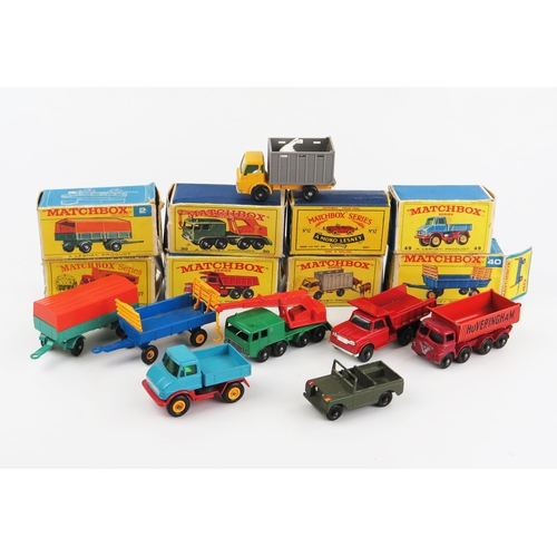 2479 - Matchbox Regular Wheels group including 12b Land Rover, 17c Foden, 2d Trailer, 30c Crane Truck, 37c ... 