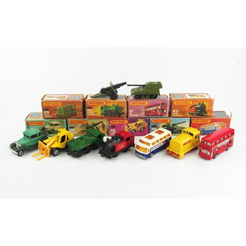 2487 - Matchbox Superfast group of nine in K and L type boxes - mint to excellent in boxes mostly with dama... 