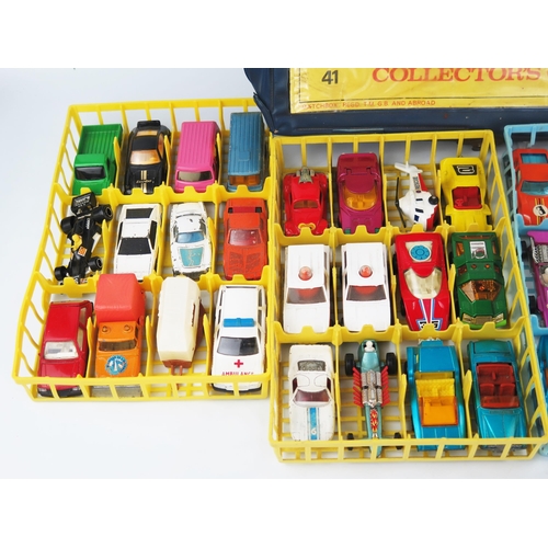 2489 - Matchbox 48 Car Carry Case displaying 41 Ford GT filled with mainly Matchbox Superfast together with... 