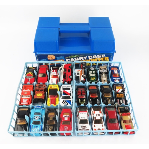 2491 - Matchbox Superfast 24 Car Carry Case filled with post Lesney Superfast - mostly very near mint to ex... 