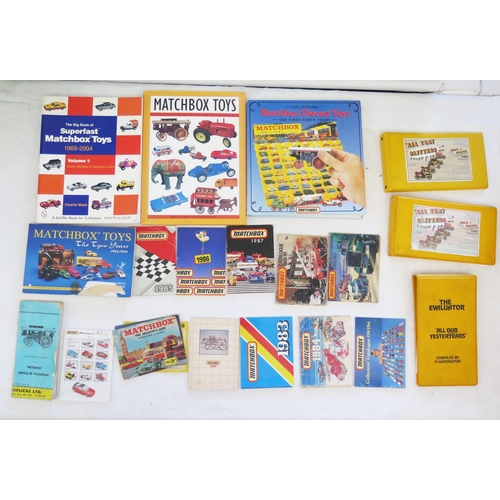 2508 - A Selection of Matchbox Reference and Information Books as well as original Matchbox Catalogues