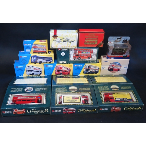 2520 - A Collection of Corgi Classics Buses including The Connoisseur Collection, another Corgi Old Bill Bu... 