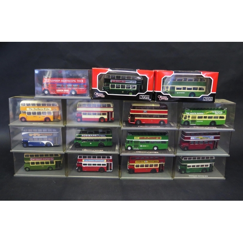 2524 - 15 Corgi Original Omnibus 1:76 Scale Model 'Older Style' Buses (cases grubby)