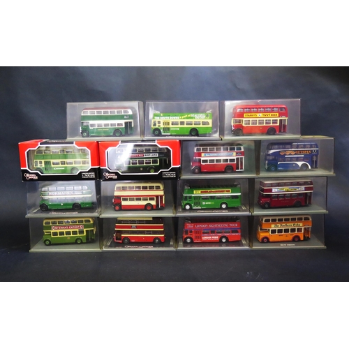 2525 - 15 Corgi Original Omnibus 1:76 Scale Model Trolley Buses and 'Older Style' Double Deck Buses (cases ... 