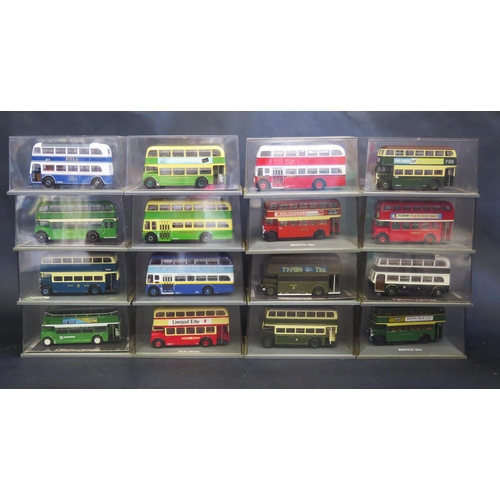 2526 - 14 Corgi Original Omnibus 1:76 Scale Model 'Older Style' Double Deck Buses (cases grubby)