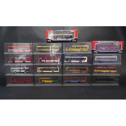 2528 - 17 Corgi Original Omnibus 1:76 Scale Model 'Newer Style' Single Deck Buses (grubby cases)