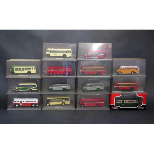 2529 - 14 Corgi Original Omnibus 1:76 Scale Model 'Older Style' Single Deck Buses (cases grubby)