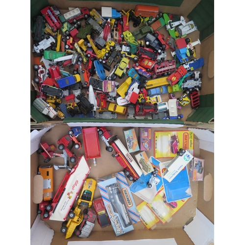 2547 - A Collection of Mostly Playworn Matchbox Superfast, Convoy, Superkings etc and some empty box spares