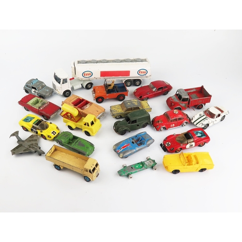 2553 - A Collection of Playworn Dinky, Corgi, Tomte, Tri-ang etc.