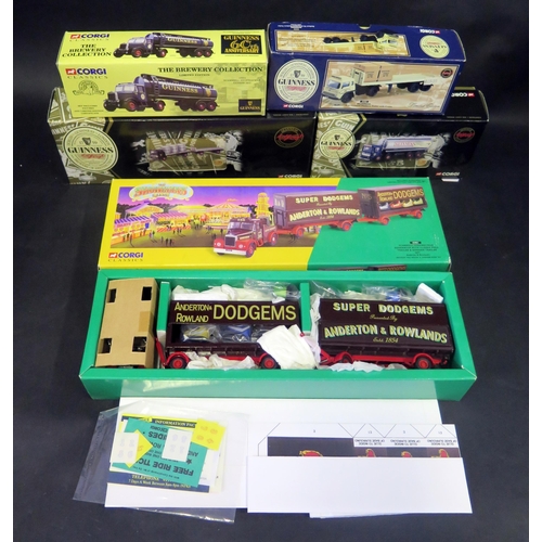 2555 - 5 Corgi Classics Trucks and Lorries, 4 Guinness Related and 15901 Scammell Highwayman Generator with... 