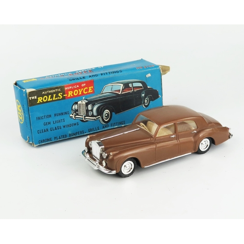 2558 - OK Toys (Hong Kong) No. 3774 Rolls-Royce plastic toy with Push-along motor, excellent but missing to... 