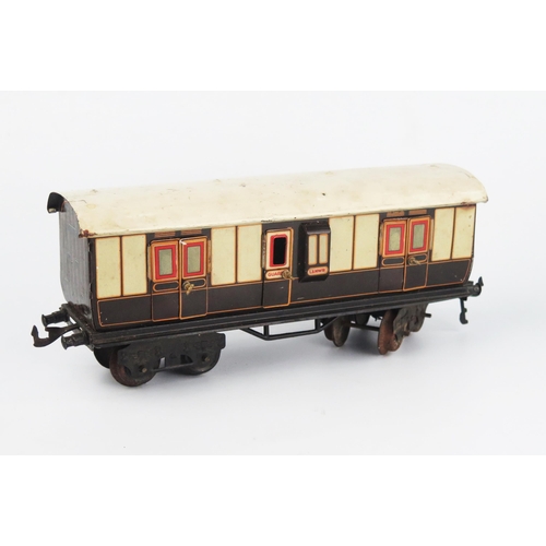 2564 - A Bing O Gauge Tinplate Guard's Coach 