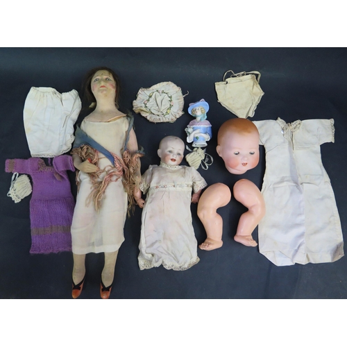 2631 - Three Antique Dolls including Armand Marseille etc. a/f