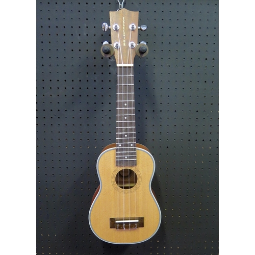 2651 - Excelsior SPR 21 Soprano Ukulele - spruce and mahogany, wide body - ex-shop stock in shipping box wi... 