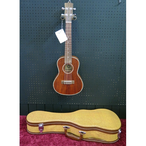 2661 - Excelsior KA-C Concert Ukulele - koa, abalone decoration - ex-shop stock with tweed hard case (sligh... 