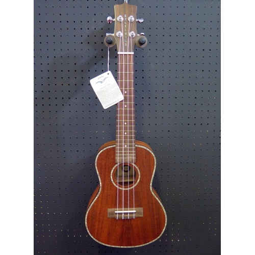 2661 - Excelsior KA-C Concert Ukulele - koa, abalone decoration - ex-shop stock with tweed hard case (sligh... 