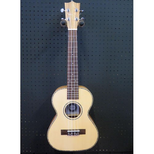 2671 - Excelsior SU46TA Tenor Ukulele - spruce, zebrano, abalone decoration - ex-shop stock in shipping box