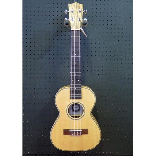 2672 - Excelsior SU46TA Tenor Ukulele - spruce, zebrano, abalone decoration - ex-shop stock in shipping box... 