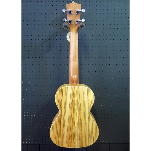 2672 - Excelsior SU46TA Tenor Ukulele - spruce, zebrano, abalone decoration - ex-shop stock in shipping box... 