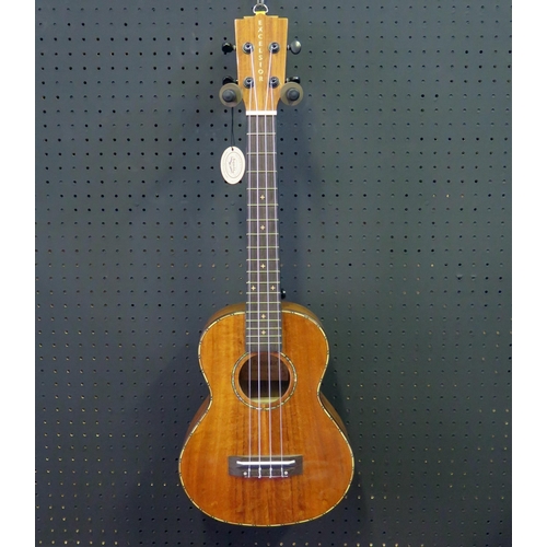 2678 - Excelsior DDS-27 Tenor Ukulele - koa, gloss finish, abalone sound hole decoration, elaborate binding... 