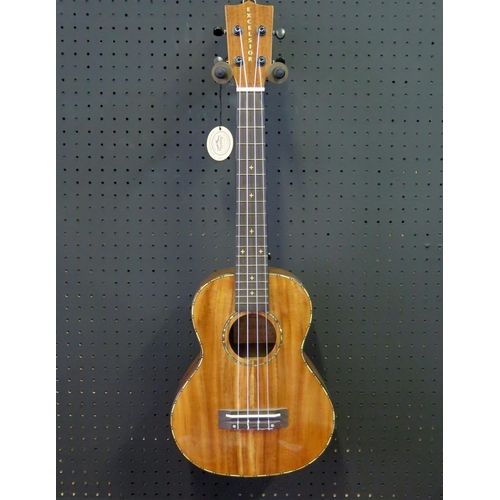 2679 - Excelsior DDS-27 Tenor Ukulele - koa, gloss finish, abalone sound hole decoration, elaborate binding... 