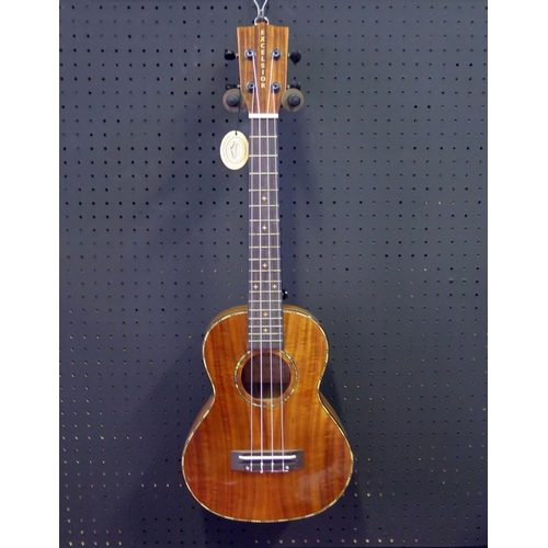 2682 - Excelsior DDS-27 Tenor Ukulele - koa, gloss finish, abalone sound hole decoration, elaborate binding... 