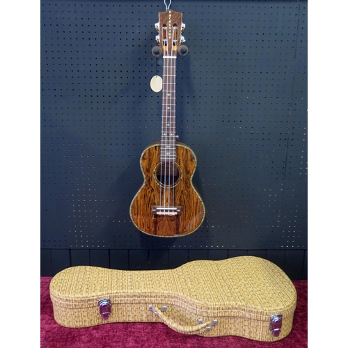 2683 - Excelsior LA9-26 Tenor Ukulele - bocote, gloss finish, abalone sound hole decoration, elaborate bind... 