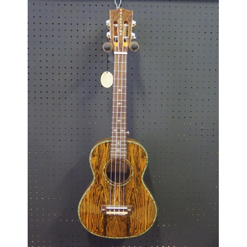 2683 - Excelsior LA9-26 Tenor Ukulele - bocote, gloss finish, abalone sound hole decoration, elaborate bind... 