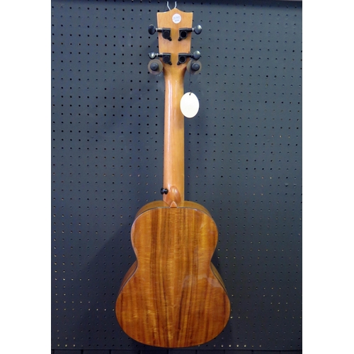 2684 - Excelsior DDS-27 Tenor Ukulele - koa, gloss finish, abalone sound hole decoration, elaborate binding... 