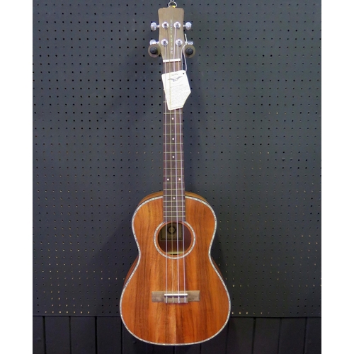 2690 - Excelsior KA-B Baritone Ukulele - koa, abalone decoration - ex-shop stock in padded gig bag