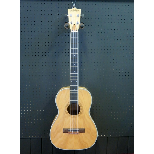 2698 - Freshman UKASH BAR Baritone Ukulele - Ash, bound walnut fingerboard, pick-up with in-built tuner - e... 