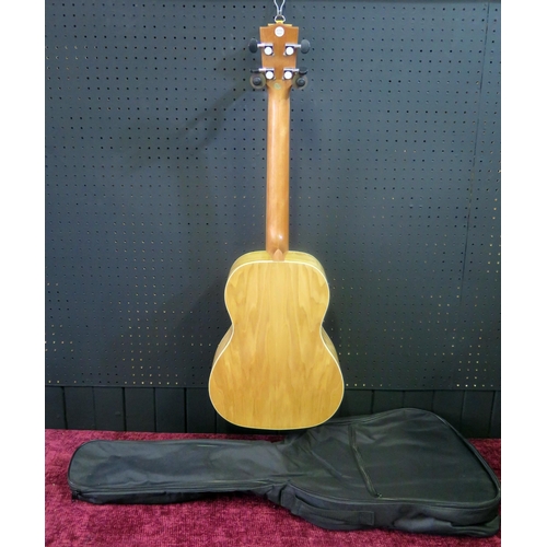 2698 - Freshman UKASH BAR Baritone Ukulele - Ash, bound walnut fingerboard, pick-up with in-built tuner - e... 