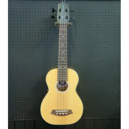 2700 - Excelsior GKB-90-EQ Electro-Acoustic Bass Ukulele - spruce top, M-1 pick-up, black tuners, steel str... 